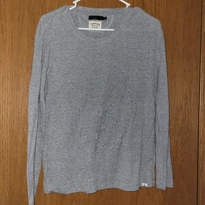 Womens prana small gray long sleeve blouse